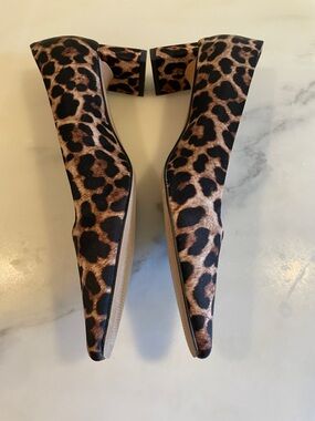 Katy Perry Wandering Square Toe Pumps in Leopard, Size 10